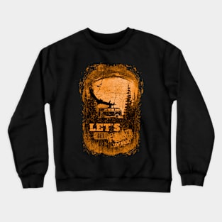 My Mountains and Hiking Art Crewneck Sweatshirt